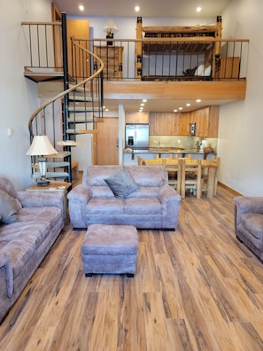 Spacious Living Room & Loft