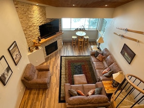 View of Living Room from Loft