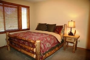 Master bedroom with CA king bed