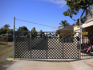 Front gate of vacation rental property