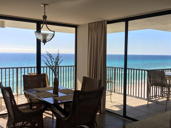 Beautiful views from large balcony