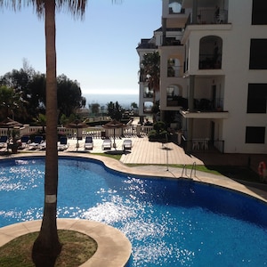 Apartment with 4 Swimming Pools and view of local golf course