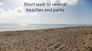 4 or 5 beaches/parks within easy walking distance.