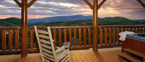 Sunsets off the deck each night