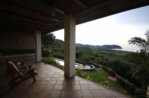 View of the lap pool from the Villa Balcony