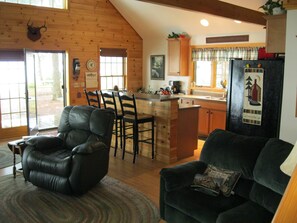 Living Room looking into Kitchen area