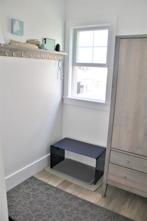 Entry area.  Full bath to the right off entry.