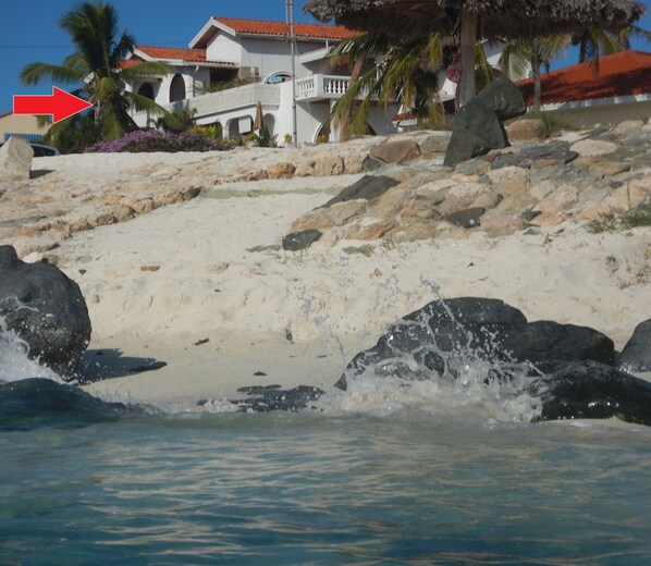 see beautiful beach and beautiful snorkel distance