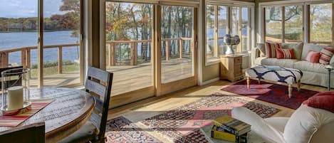 Living room with 180 degree views 