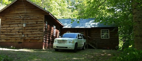 Front of the Cabin - Ample parking for at least four vehicles.