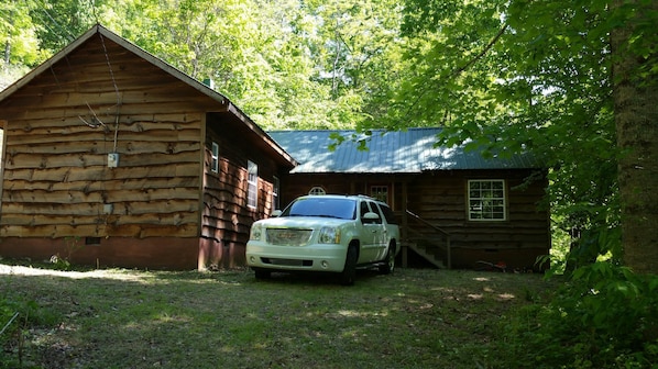 Front of the Cabin - Ample parking for at least four vehicles.
