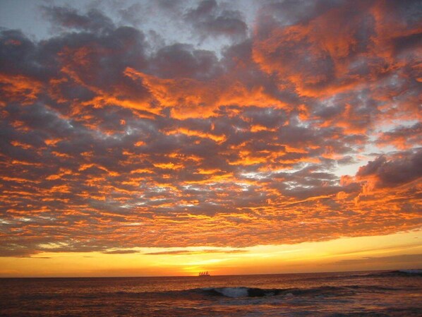 After the sunset at Vanderbilt Beach - the best part