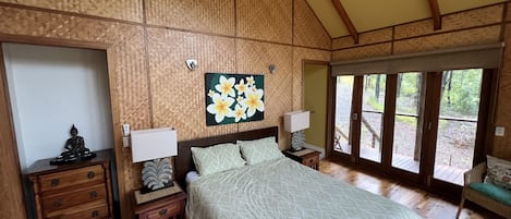 The main bedroom in the ensuite pavilion