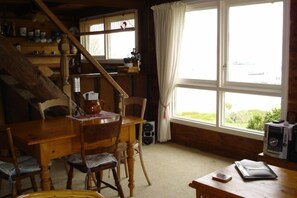Looking from the lounge