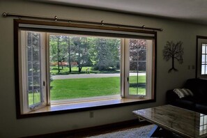 Living room bay window