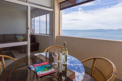 Affordable modern seafront Unit with fantastic views of Boston Bay. 