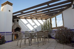 The terrace for outdoor dining
