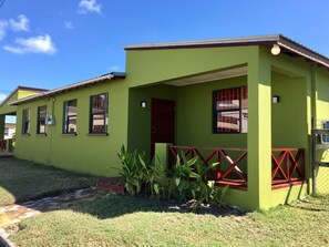 Dragonfly 1 apartment on the right side .Entire property is enclosed.