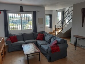 Staircase leading to bedroom and stunning views. The other 2 bedrooms are locked