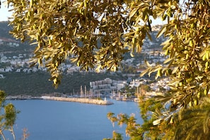 View to Kalkan Harbour from lower terrace garden