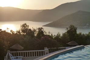 Sunset from the children's pool