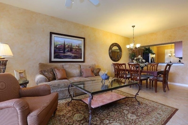 Lovely Open Floor Plan - Living and Dining Room 