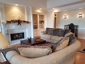 Formal Living Rom with Gas Fireplace