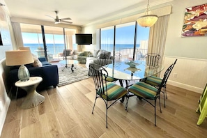 Dining area with gorgeous views.