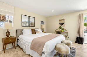 Tempurpedic cool foam mattress and high-end pillows so you can sleep like a baby