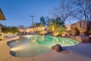 Pool and Grotto with Spa