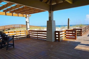 Beach Access Community Gazebo Covered Recreation Area Cottages at Romar C3 Orange Beach Alabama