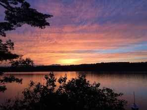Sunset from upper deck