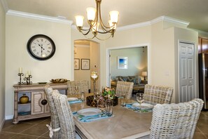 Large table with seating for 6+