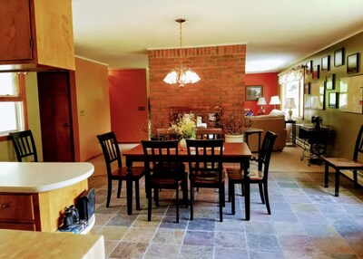 The open concept provides space and lots of light.