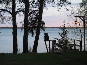 Red lantern and original train light guide your boat back to paradise at night!