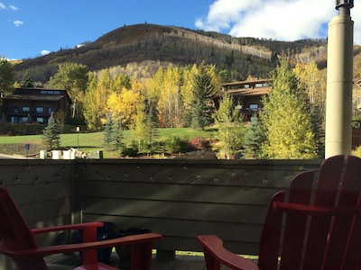 View From 2nd Floor Master Deck-- That's Park City ski resort:)