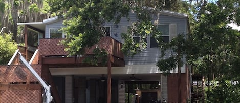 View of home from across canal.