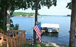 Lake view and our two well dock
