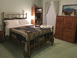 140 year old brass bed with new memory foam Tuft & Needle mattress