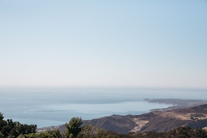 Vue sur la plage ou l’océan