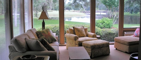 Enclosed porch - this is where we live!