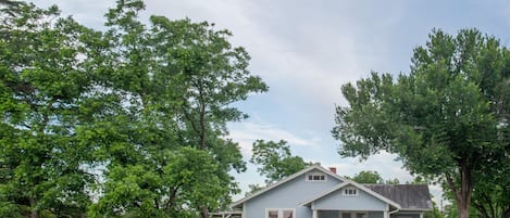 View of The Blue House from Washington Street