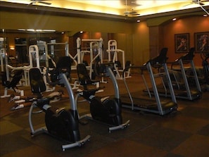 Fully Stocked Workout Room.