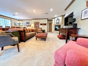 Expansive open concept living space