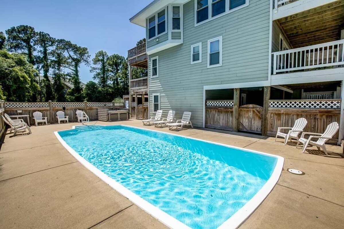 Jones Beach House | 1200 ft from the beach | Private Pool, Hot Tub | Corolla