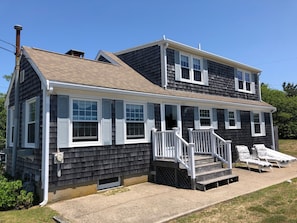 Back of house facing south/water