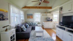 Main living area is open and bright