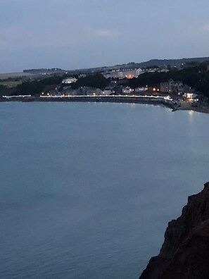 Night time walk, lovely view of Filey front.