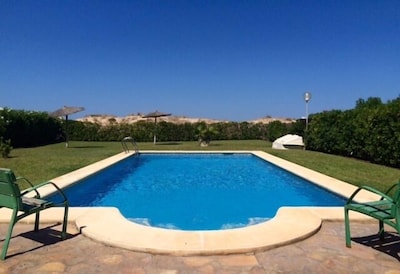 Frontline 2 Bed Apartment with 50sqm private terrace and Pool by the dunes 