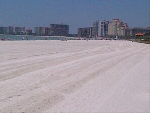 Marco Island's famous crescent beach (looking North)...so close to the condo!